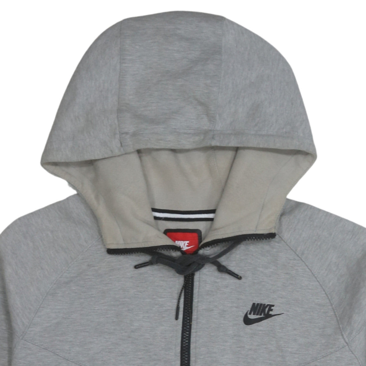 Nike Men's Grey Full Zip Hoodie Size L Regular Fit
