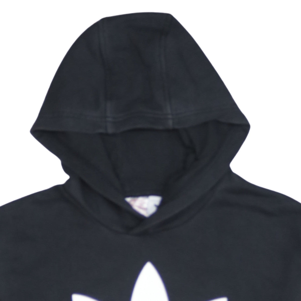 Adidas Boys Black Pullover Hoodie L 13-14 Years Classic Trefoil Sweatshirt