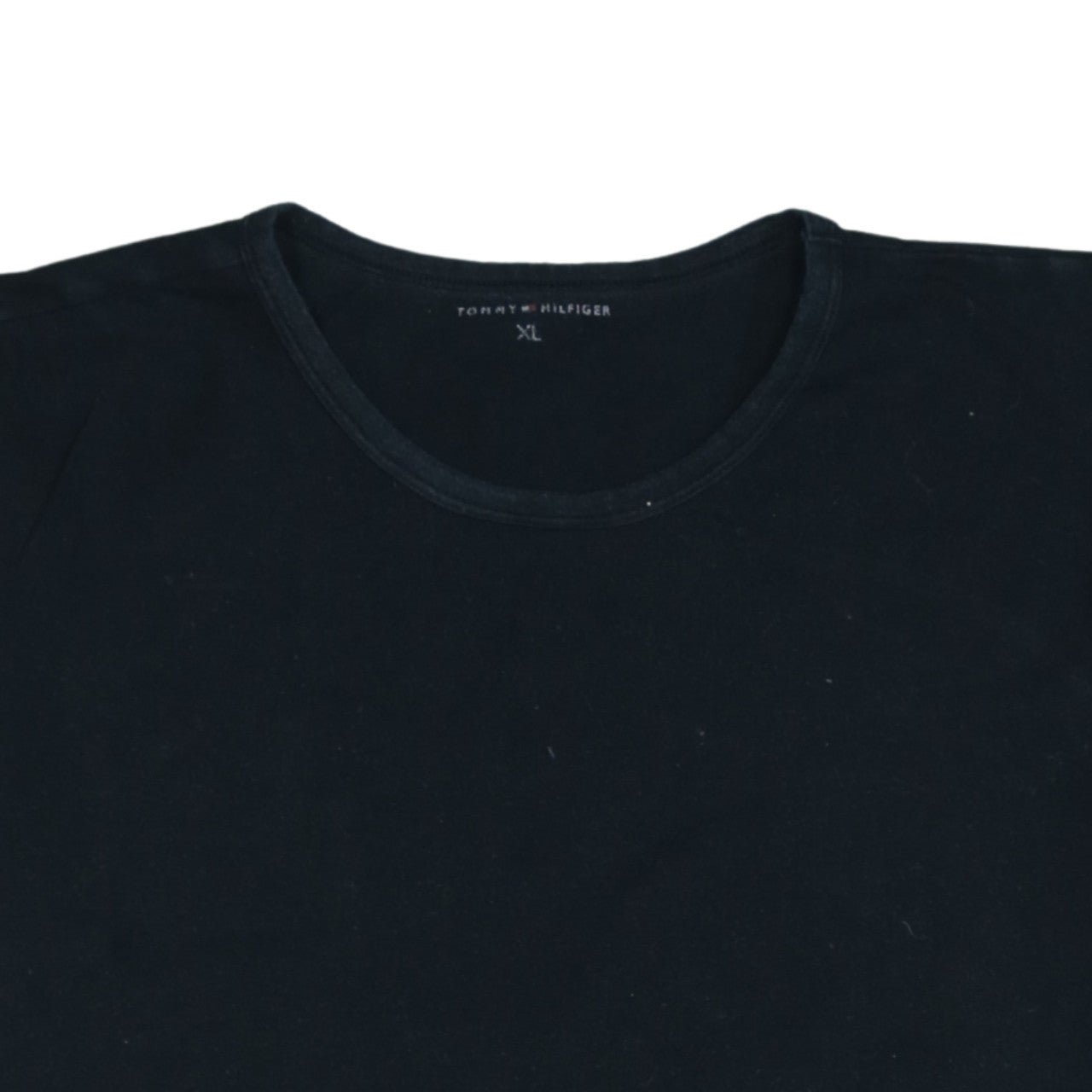 Tommy Hilfiger Men's Black XL Cotton Crew Neck T-Shirt