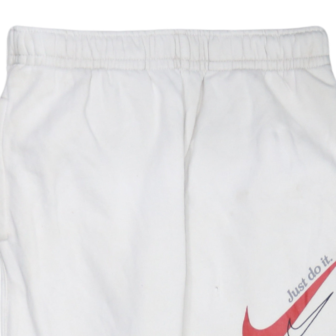 Nike Men's White XS Jogger Sweatpants with Red Logo