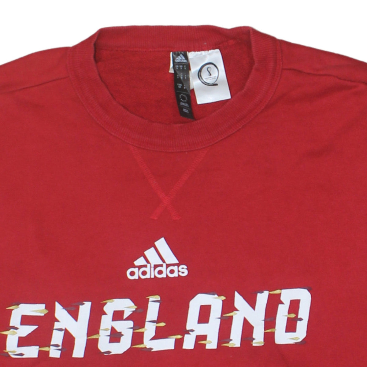Adidas Men’s Red England Crew Neck Sweatshirt Small Pullover