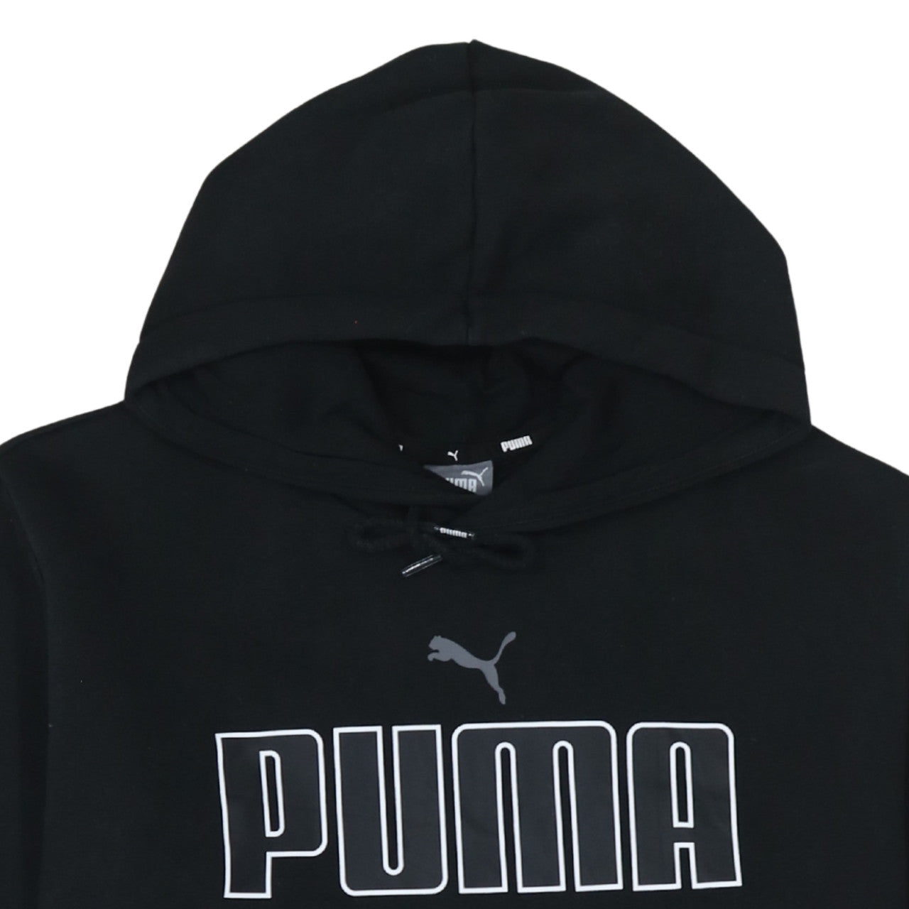 Puma Men Black Pullover Graphic Hoodie Medium