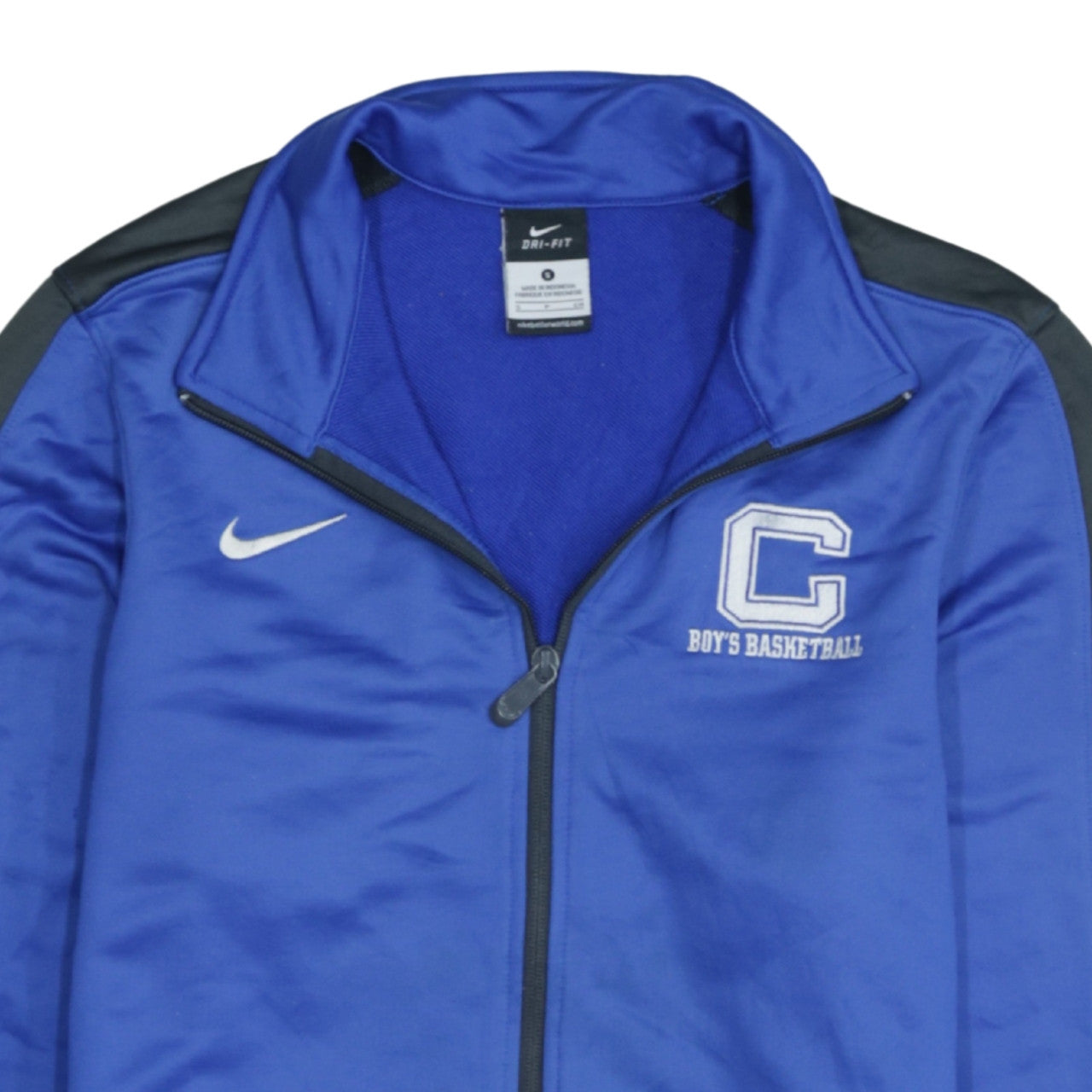 Nike Men's Blue Full Zip Dri-Fit Basketball Sweatshirt Size S