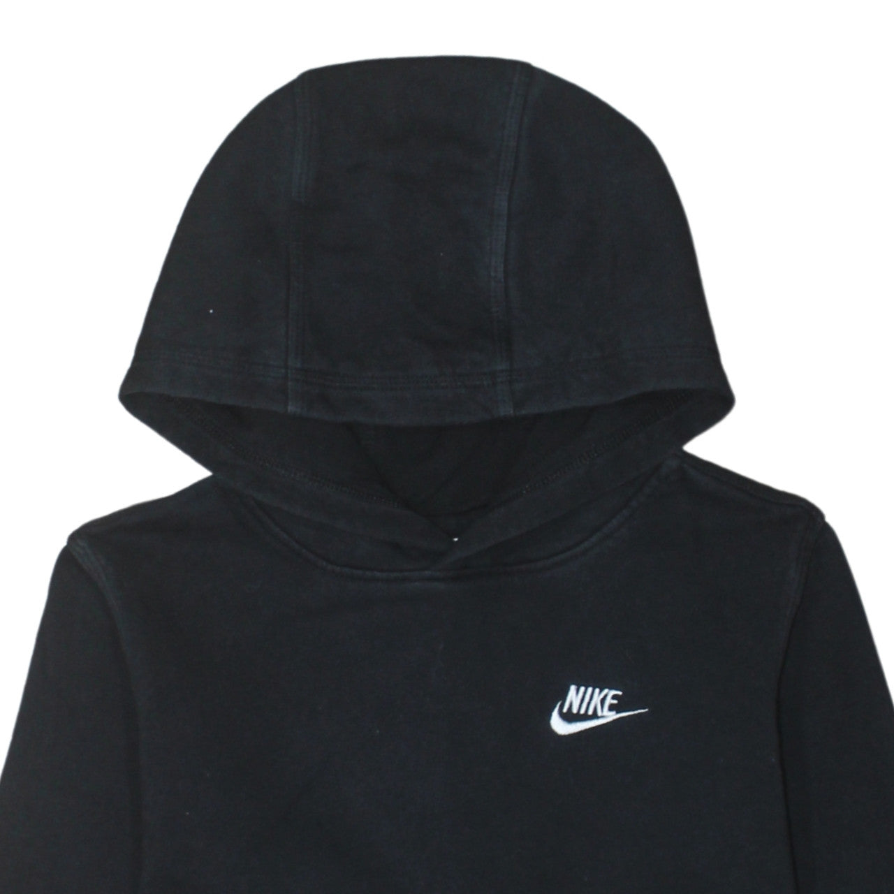 Nike Teens Black Pullover Hoodie XL Classic Fleece Logo Sweatshirt