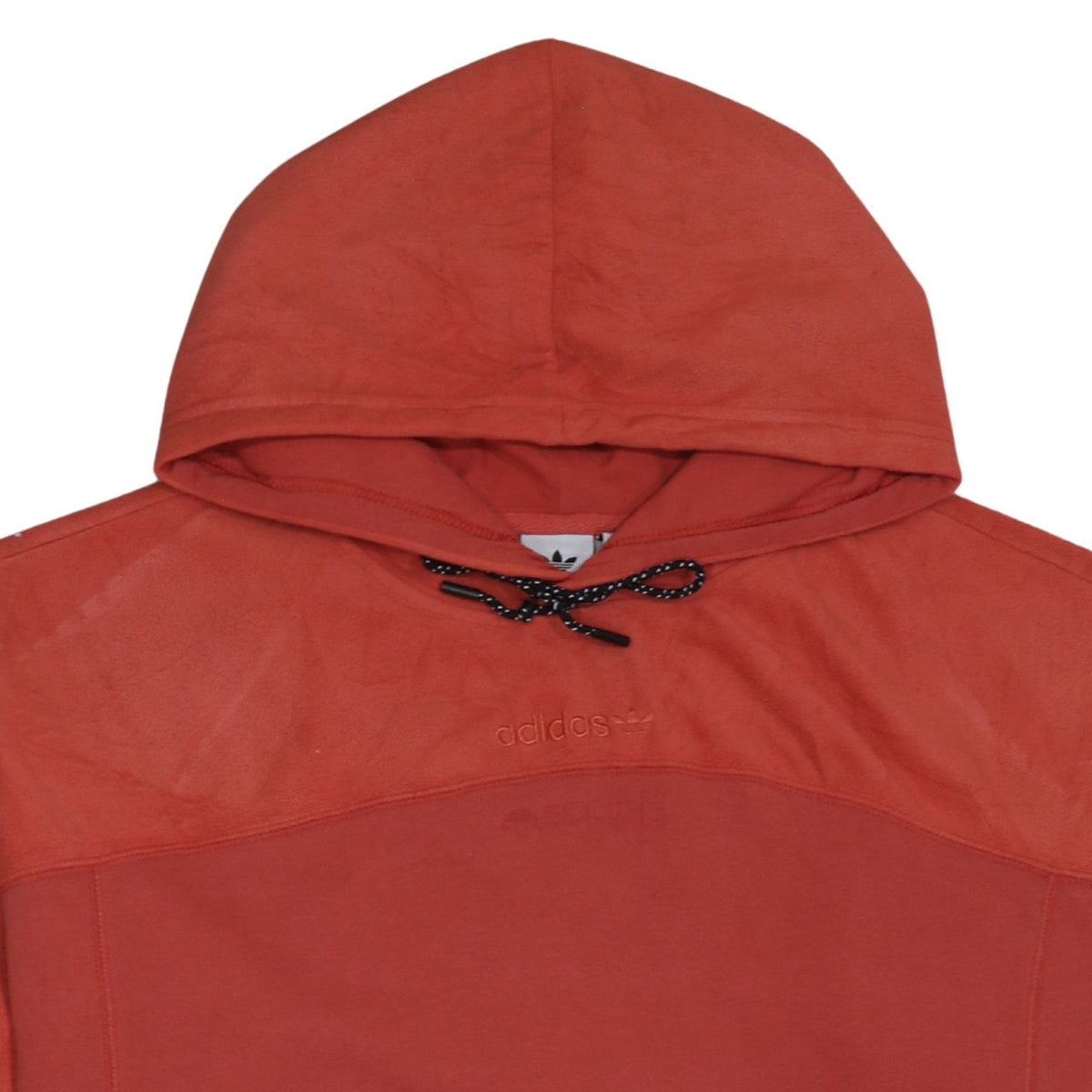 Adidas Womens Orange Hooded Pullover Sweatshirt Size 22 XL