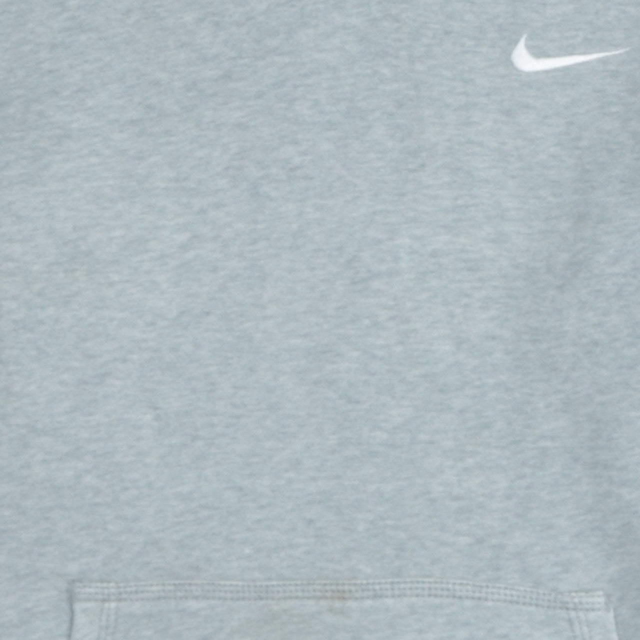 Nike Men's Grey Pullover Hoodie L Logo Fleece Sweatshirt