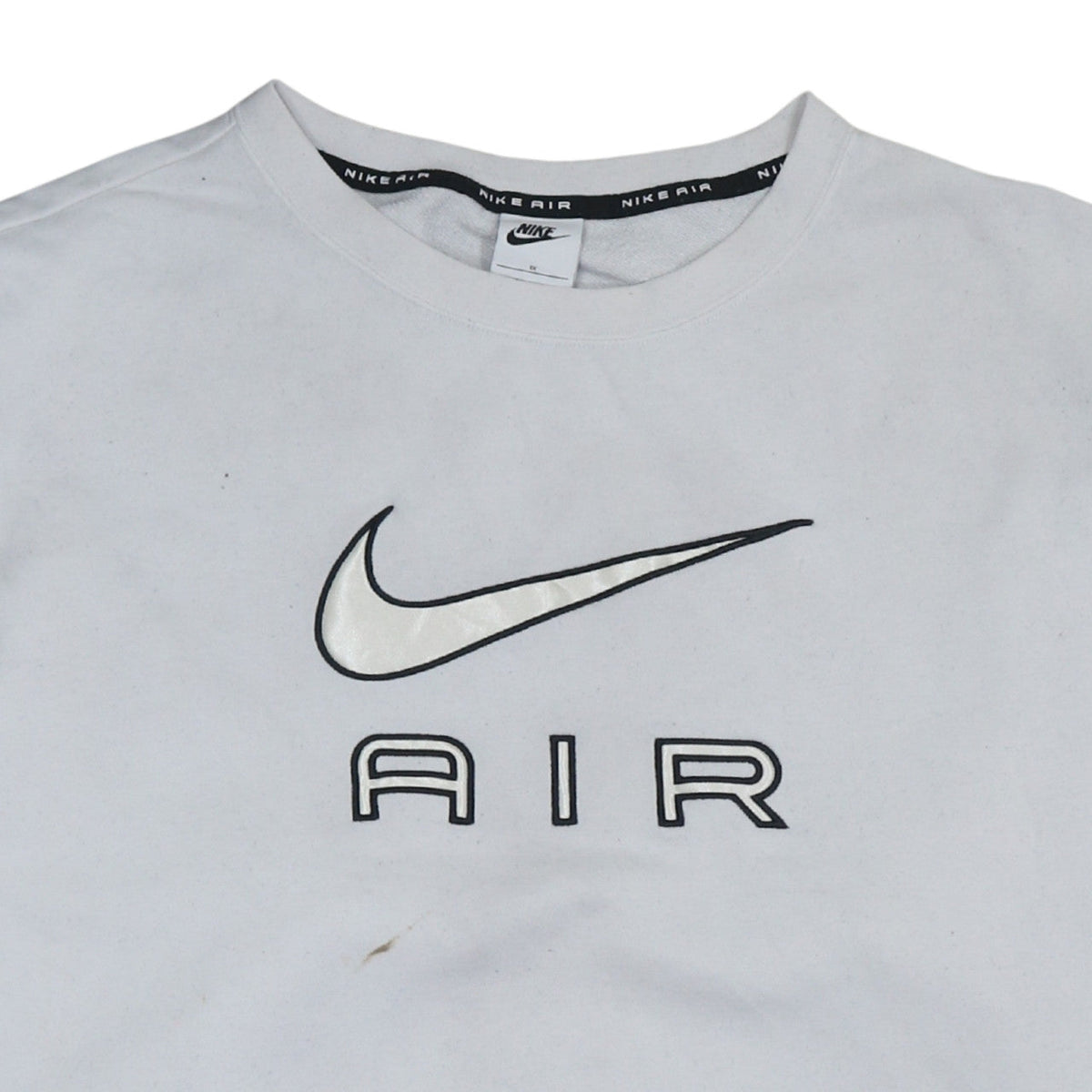 Nike Air White Women's 1X Pullover Sweatshirt with Logo Print