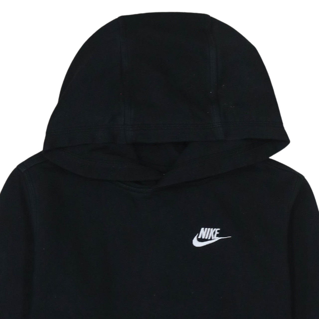 Nike Boys Black Pullover Hoodie XL 158-170cm Cotton Blend Logo Sweatshirt