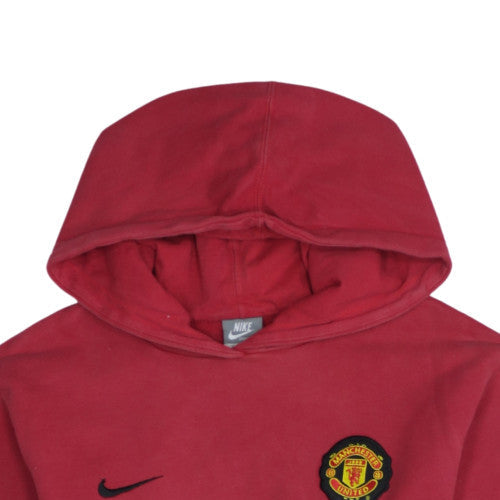 Nike Boys Red Manchester United Pullover Hoodie XL 15-16 Years