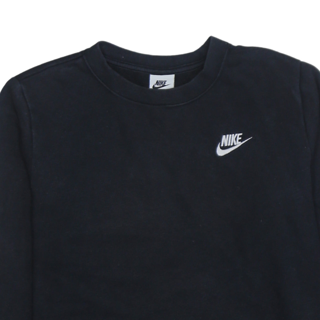 Nike Men's Black Crew Neck Logo Sweatshirt Size S