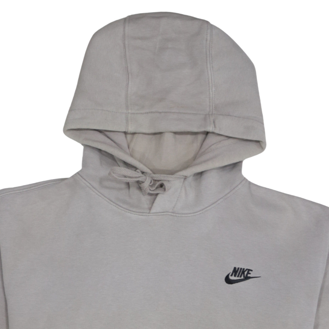 Nike Men's Grey Pullover Hoodie Small Fleece Logo Sportswear