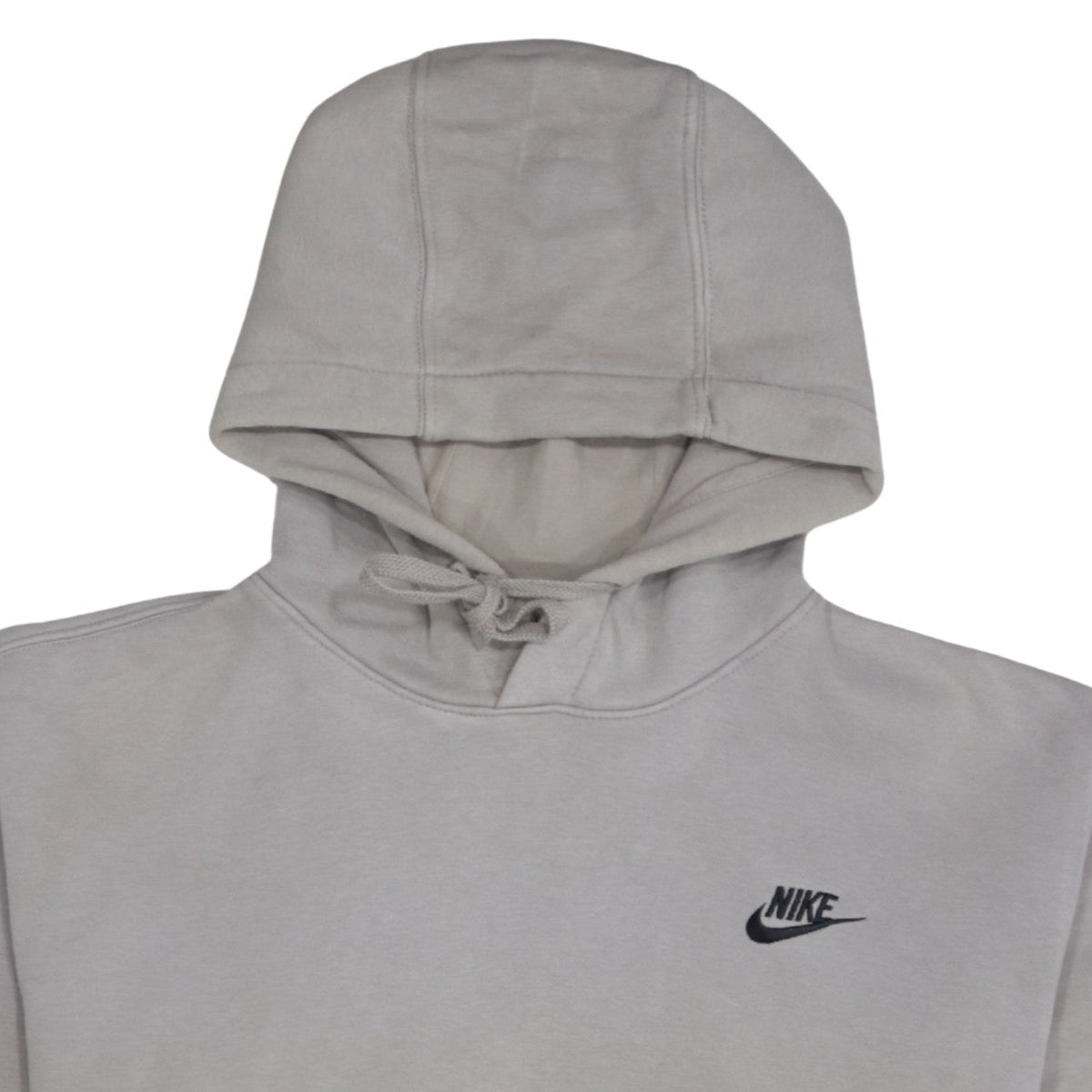 Nike Men's Grey Pullover Hoodie Small Fleece Logo Sportswear