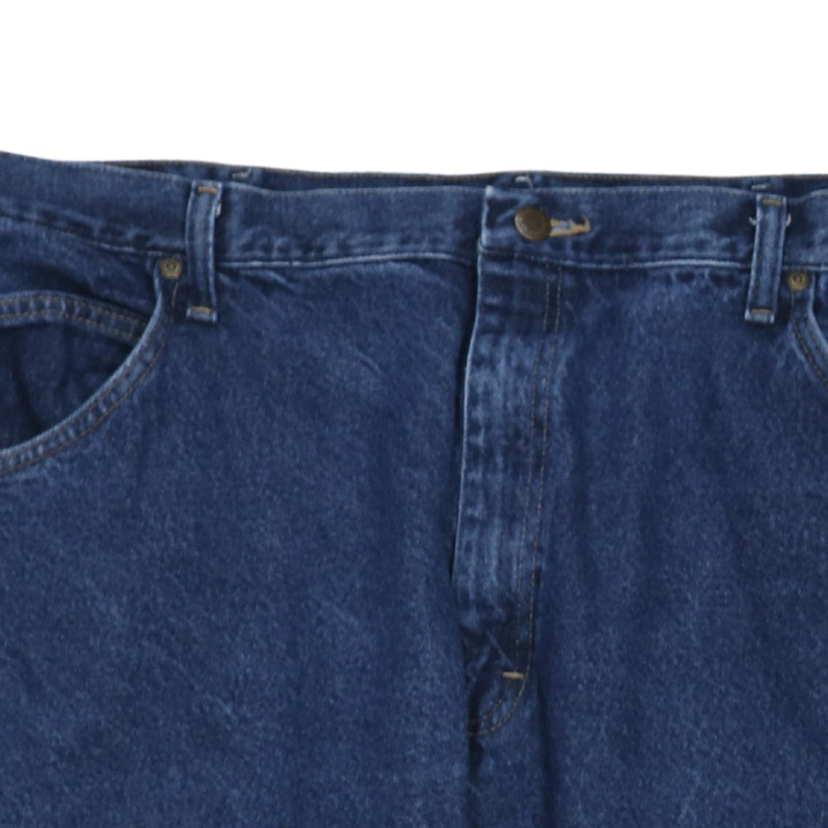 Wrangler Men's Blue 42x30 Regular Fit Straight Denim Jeans