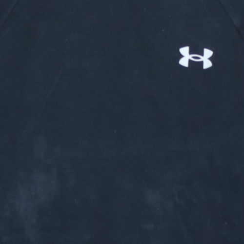Under Armour Boys Black Pullover Hoodie ColdGear Small Fleece