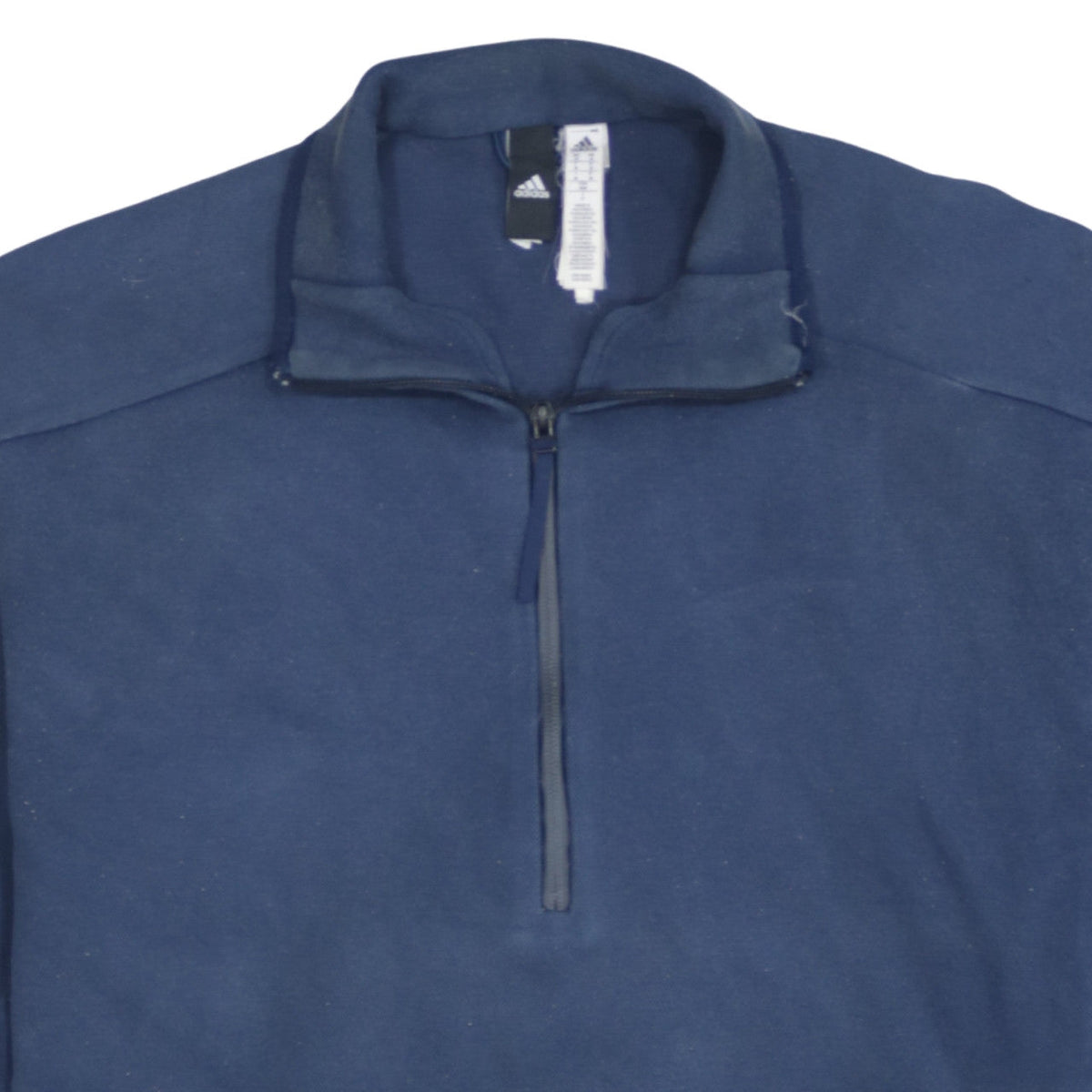 Adidas Men's Blue 1/2 Zip Fleece Pullover Sweatshirt Size M