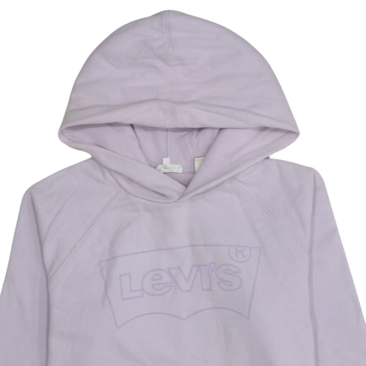Levi's Women’s Lilac Pullover Hoodie Small Cotton Logo