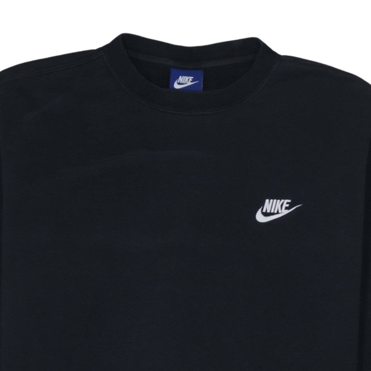 Nike Men's Black Crew Neck Logo Sweatshirt Size M