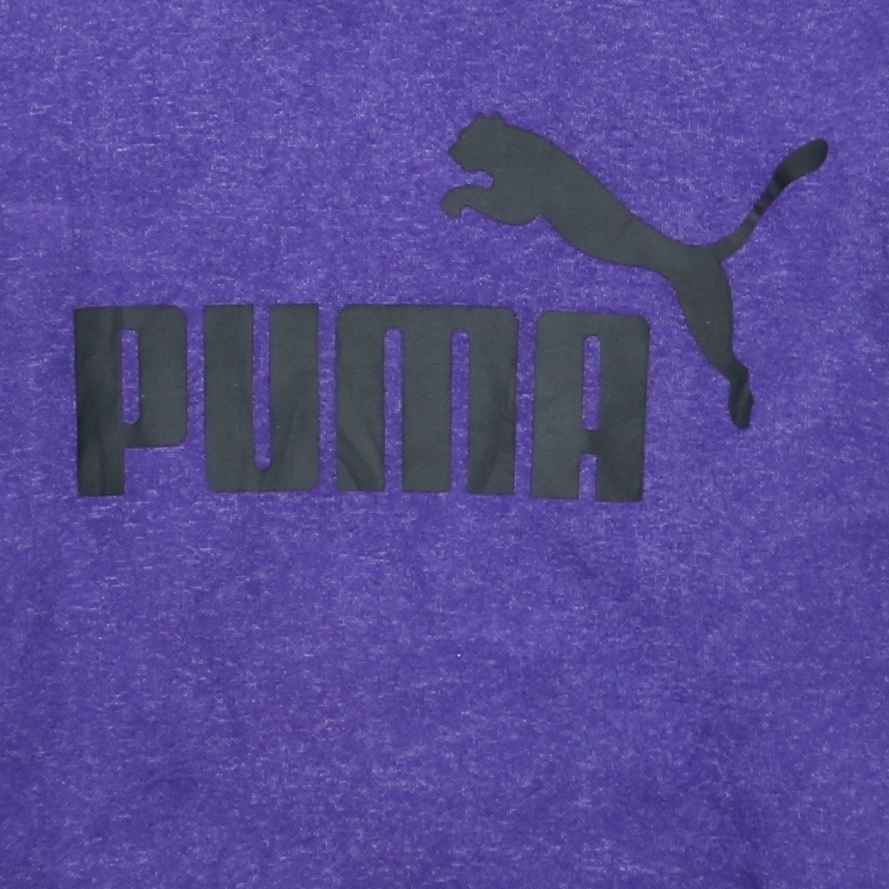 Puma Men's Purple Pullover Hoodie S Logo Sports Fleece