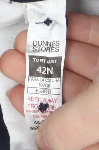 Dunnes Men’s Navy Chino Shorts 42in Regular Fit Casual Summer