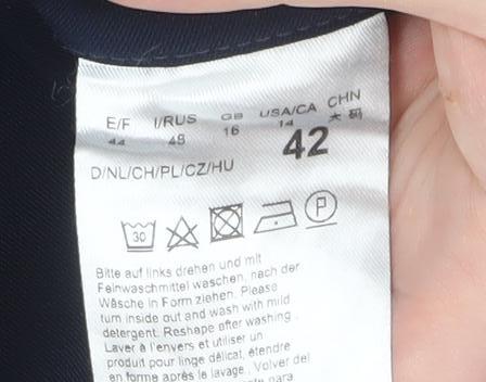 Betty Barclay Women’s Blue Straight Leg Trousers Size 16 Stretch