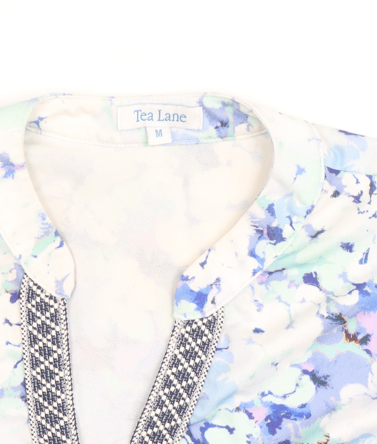 Tea Lane Women's Multicoloured Floral Tunic Blouse M