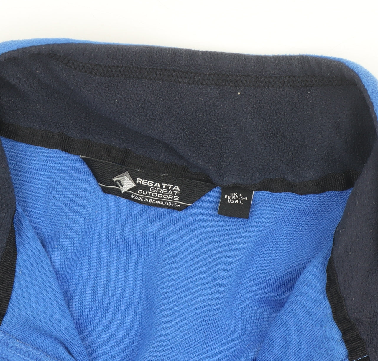 Regatta Men's Blue Fleece 1/2 Zip Outdoor Jacket Size L