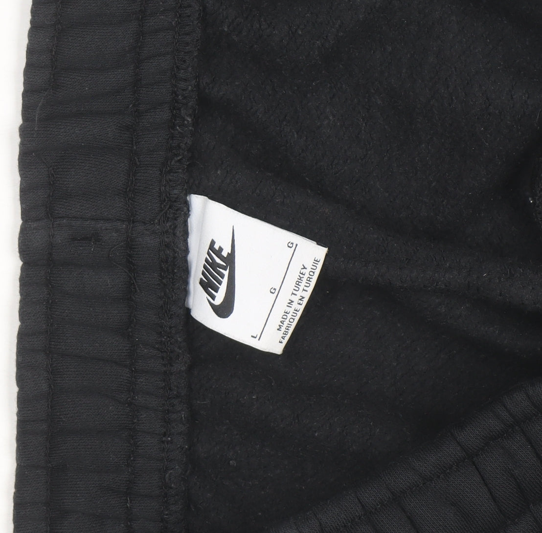Nike Womens Black Jogger Fleece Sweatpants L Regular Fit