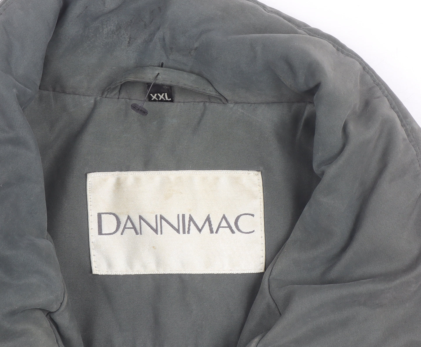 Dannimac Men's Grey 2XL Water Resistant Rain Coat Jacket