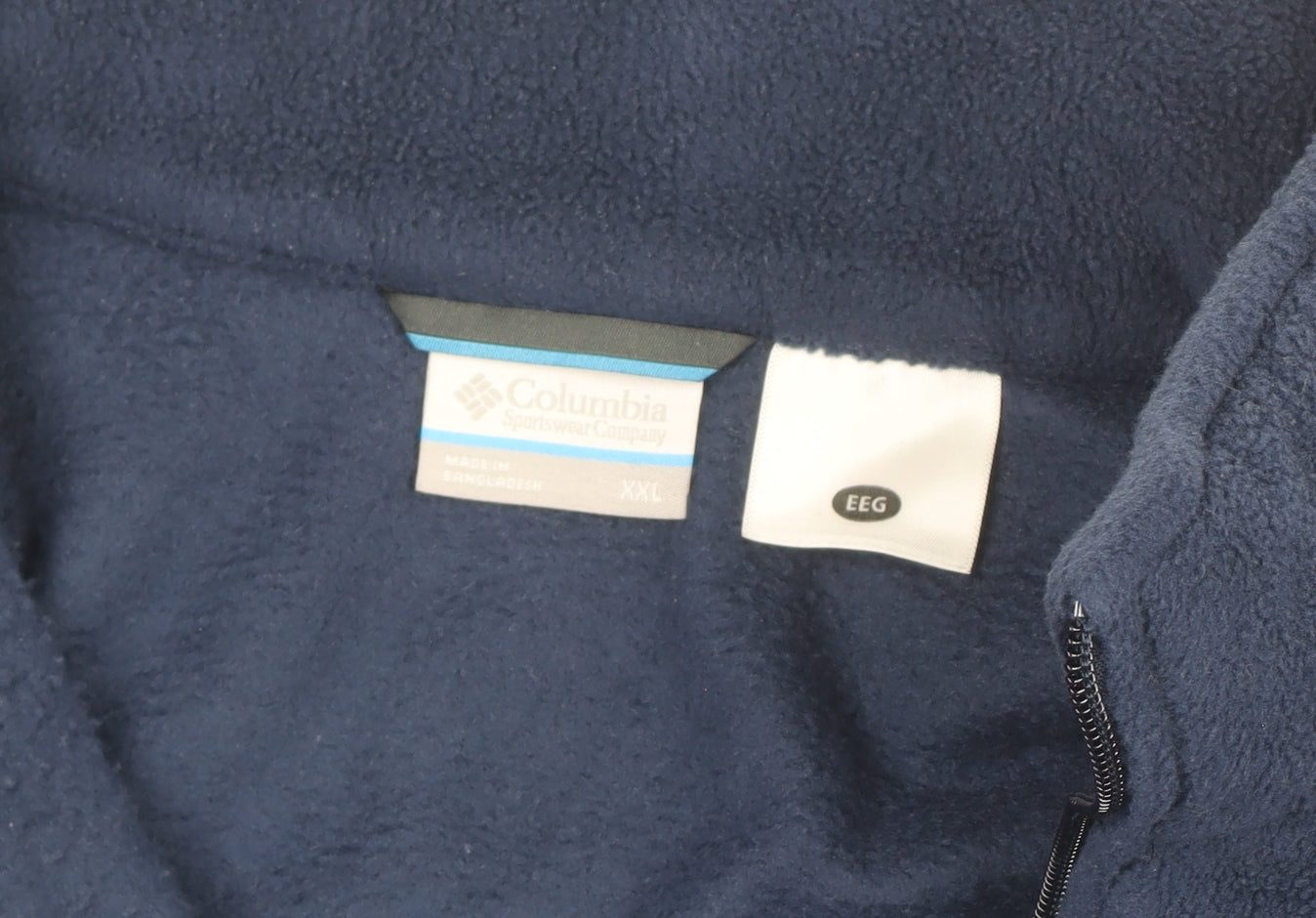 Columbia Men's Blue 2XL Fleece Full Zip Basic Jacket