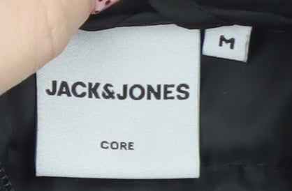 Jack & Jones Men's Black M Hooded Puffer Jacket