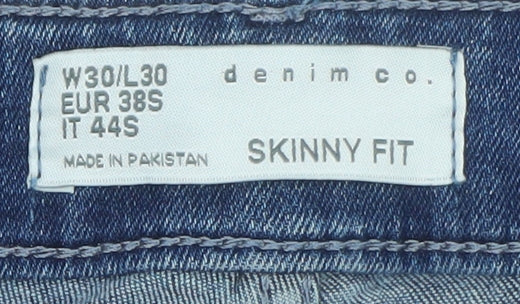 Denim Co. Men's Blue Skinny Fit Jeans W30 L30