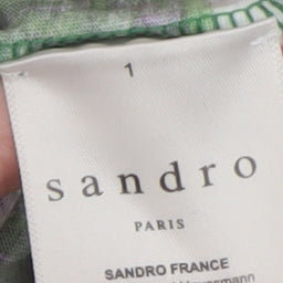 Sandro Women’s Multicoloured Paisley Cotton T-Shirt Size S