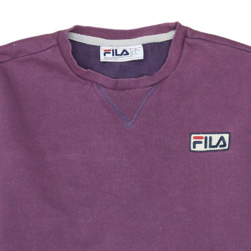 Fila Men's Purple Crew Neck Pullover Sweatshirt Size S