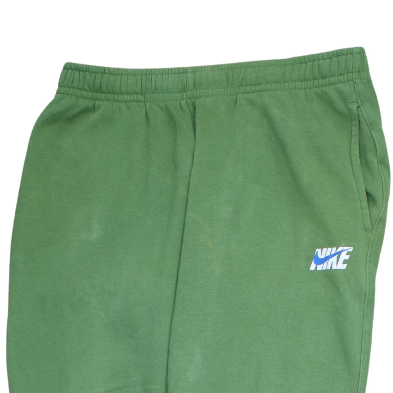 Nike Men’s Green Jogger Sweatpants L Regular Fit Cotton Fleece