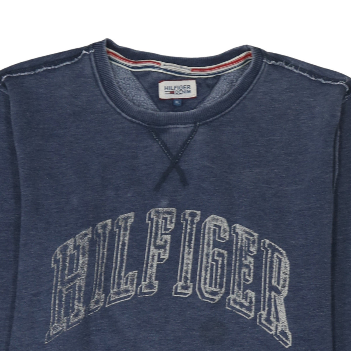 Tommy Hilfiger Men Blue XL Pullover Crew Neck Sweatshirt