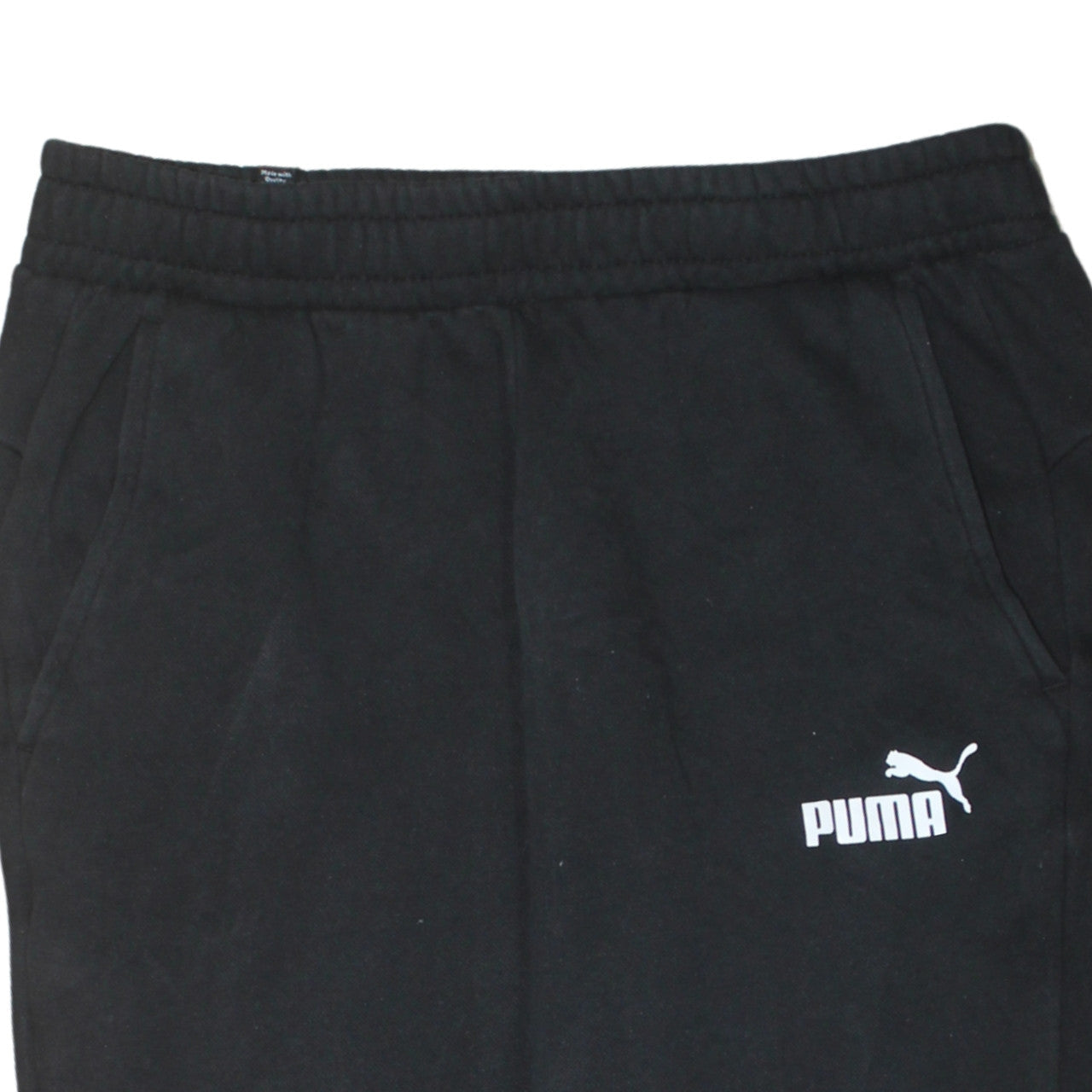 Puma Men's Black Jogger Sweatpants M Regular Fit Elastic Waist