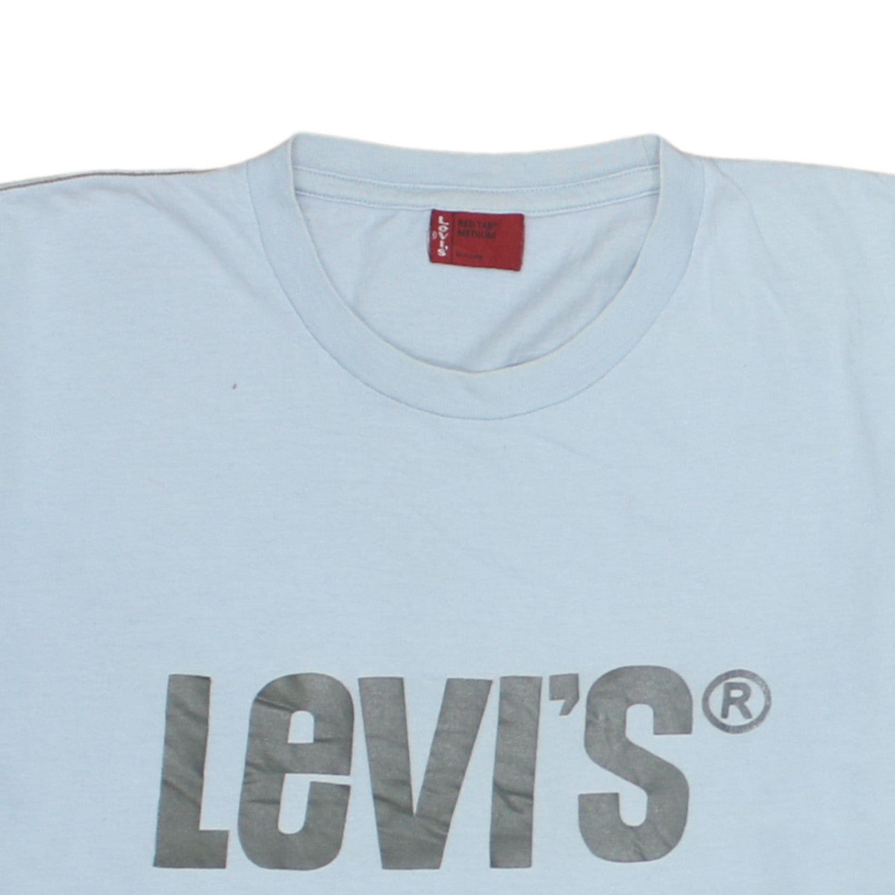 Levi's Men's Blue Graphic Logo T-Shirt Medium Cotton Casual