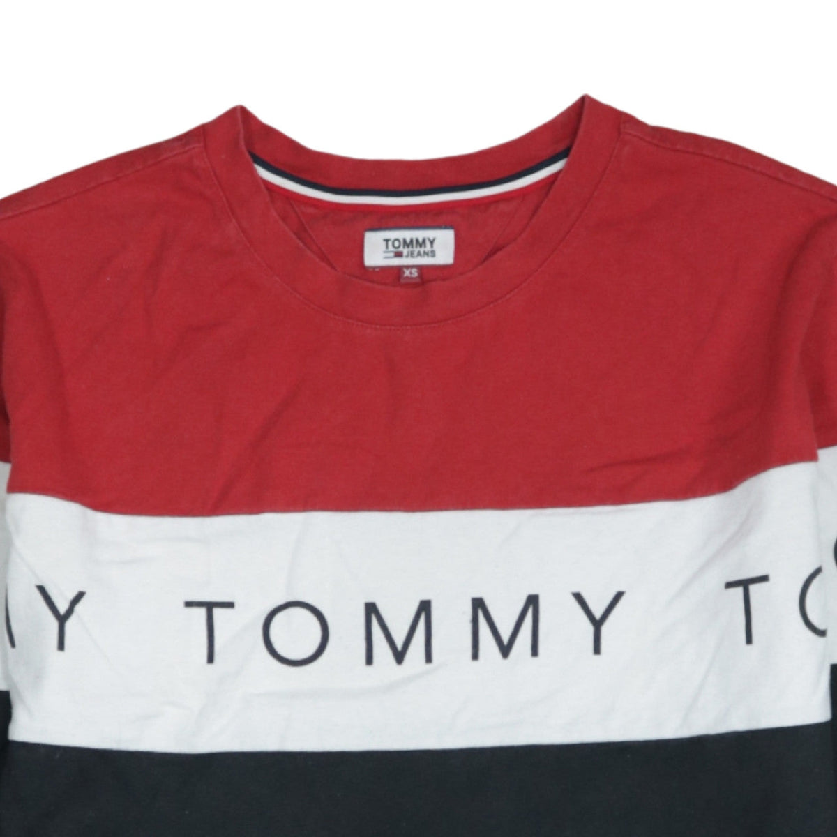 Tommy Jeans Men's Multicoloured XS Pullover Cotton Sweatshirt