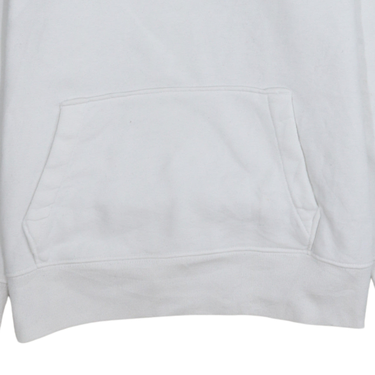 Hollister Men's White Pullover Hoodie M Logo Graphic Fleece Sweatshirt