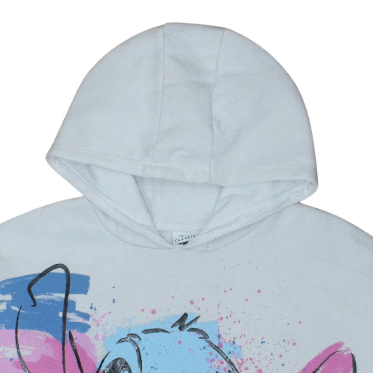 Disney Classics Girls White Stitch Pullover Hoodie 12-13 Years by George