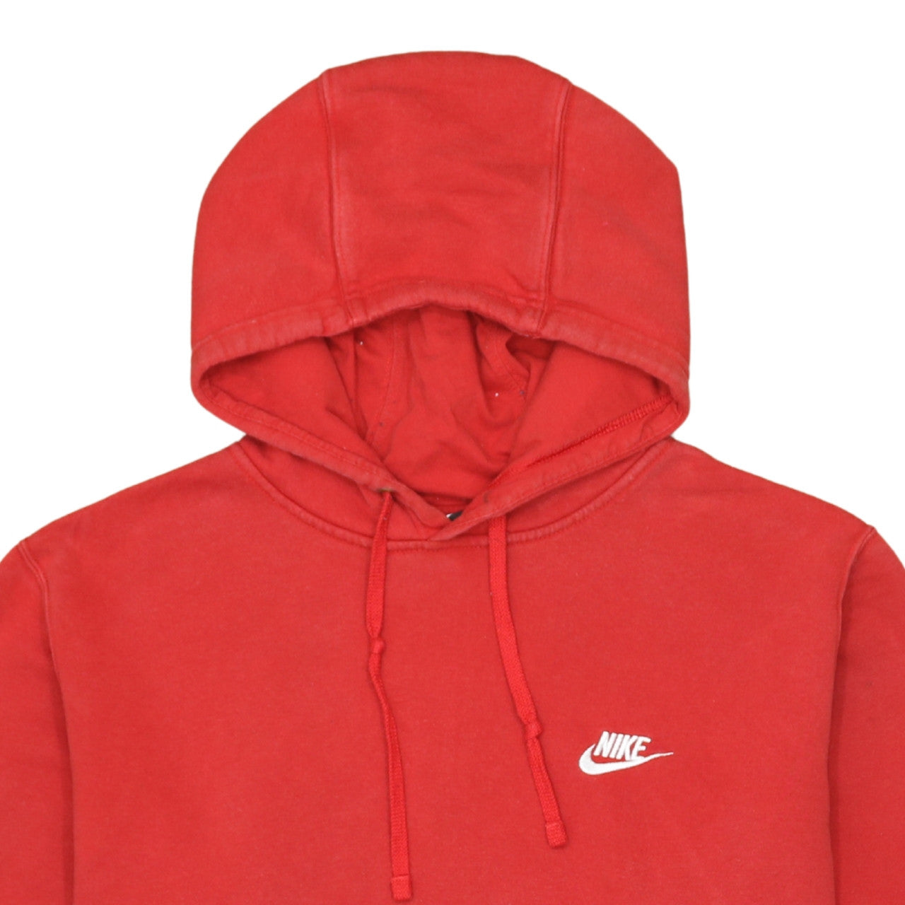 Nike Men's Red XL Pullover Hoodie with Logo Pocket