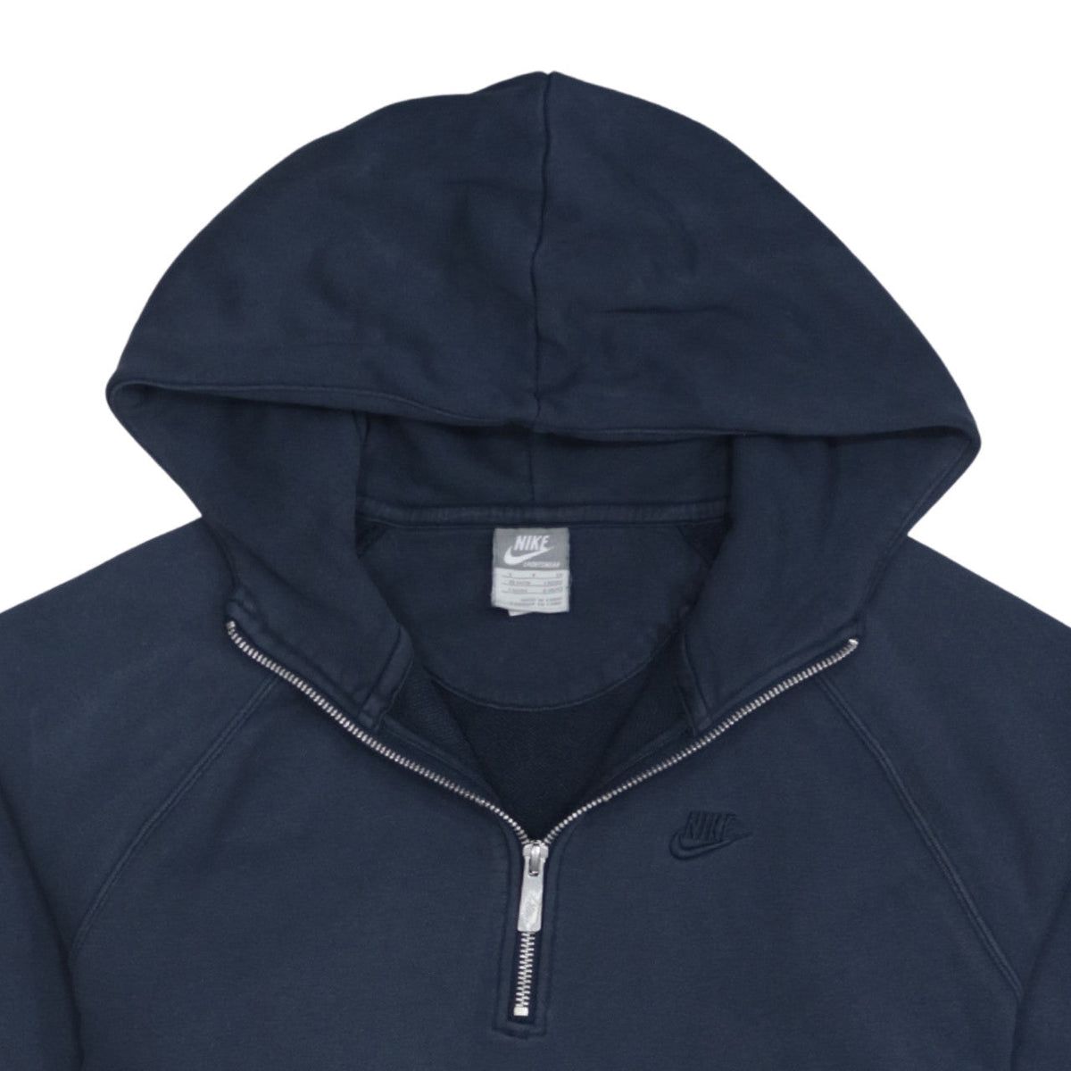 Nike Mens Blue 1/2 Zip Hooded Sweatshirt L Regular Fit
