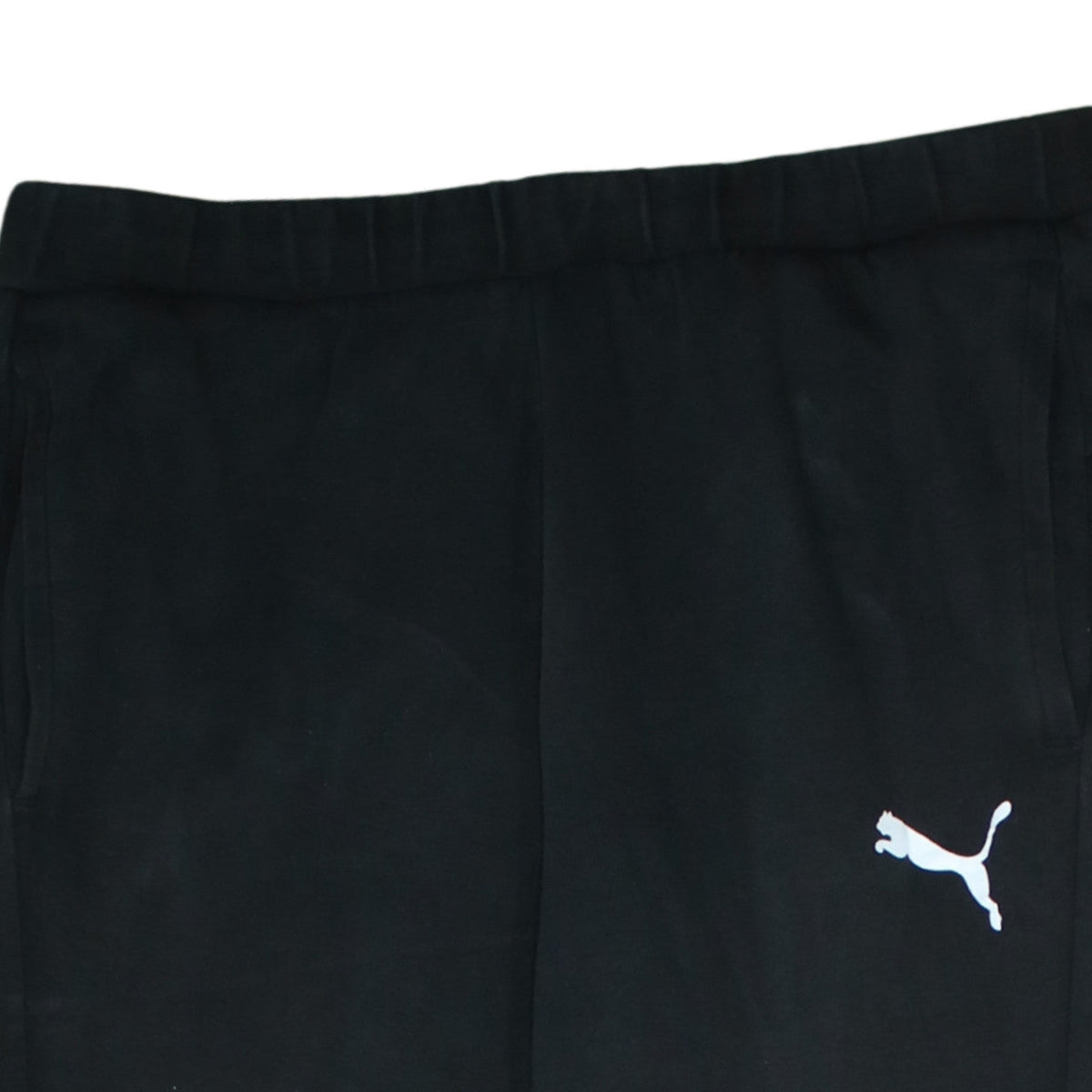 Puma Men's Black Jogger Trousers Size M Regular Fit Fleece Sportswear