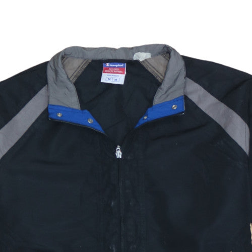 Champion Mens Black M Polyester Windbreaker Sports Jacket