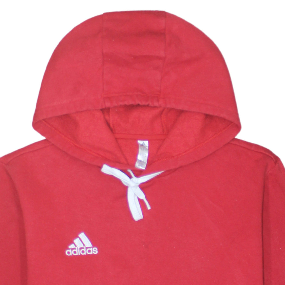 Adidas Men's Red Pullover Hoodie Medium Sports Style