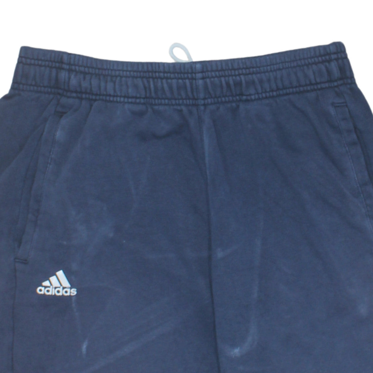 Adidas Men's Blue Medium Athletic Jersey Shorts with Pockets