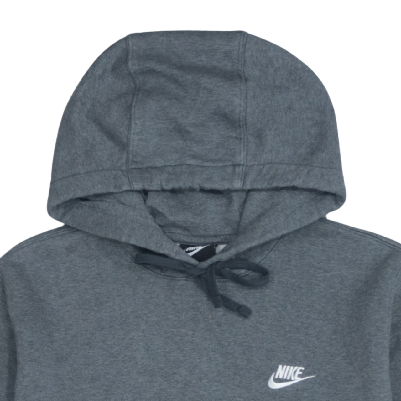 Nike Men's Grey Pullover Hoodie Small Regular Fit Fleece Logo
