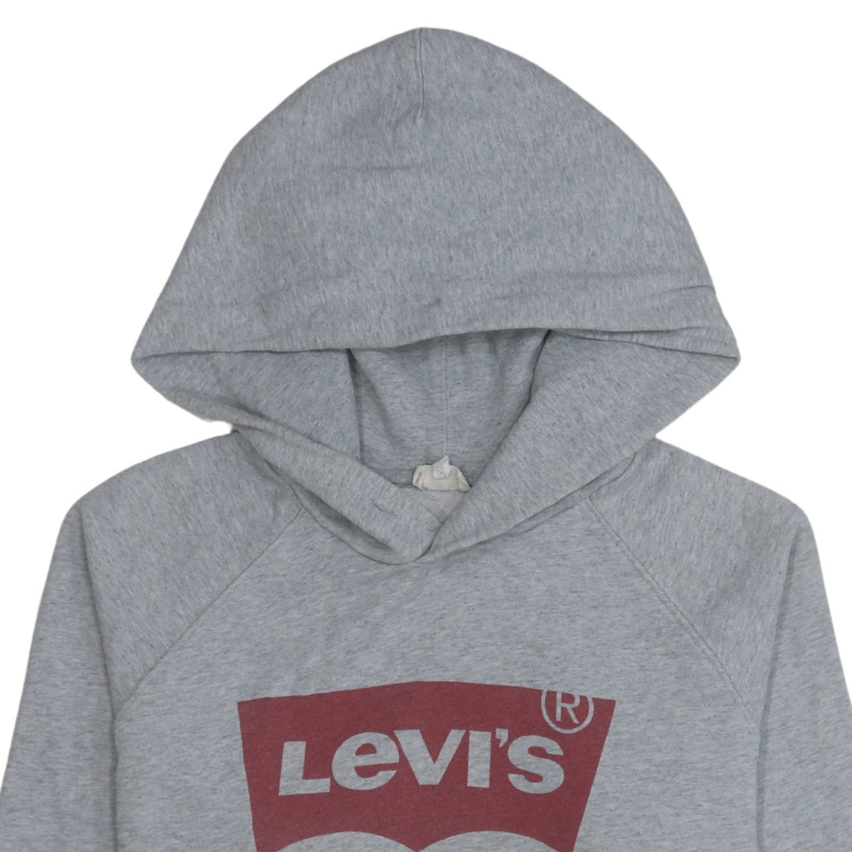 Levi's Men's Grey Pullover Hoodie M Classic Logo Fleece Sweatshirt