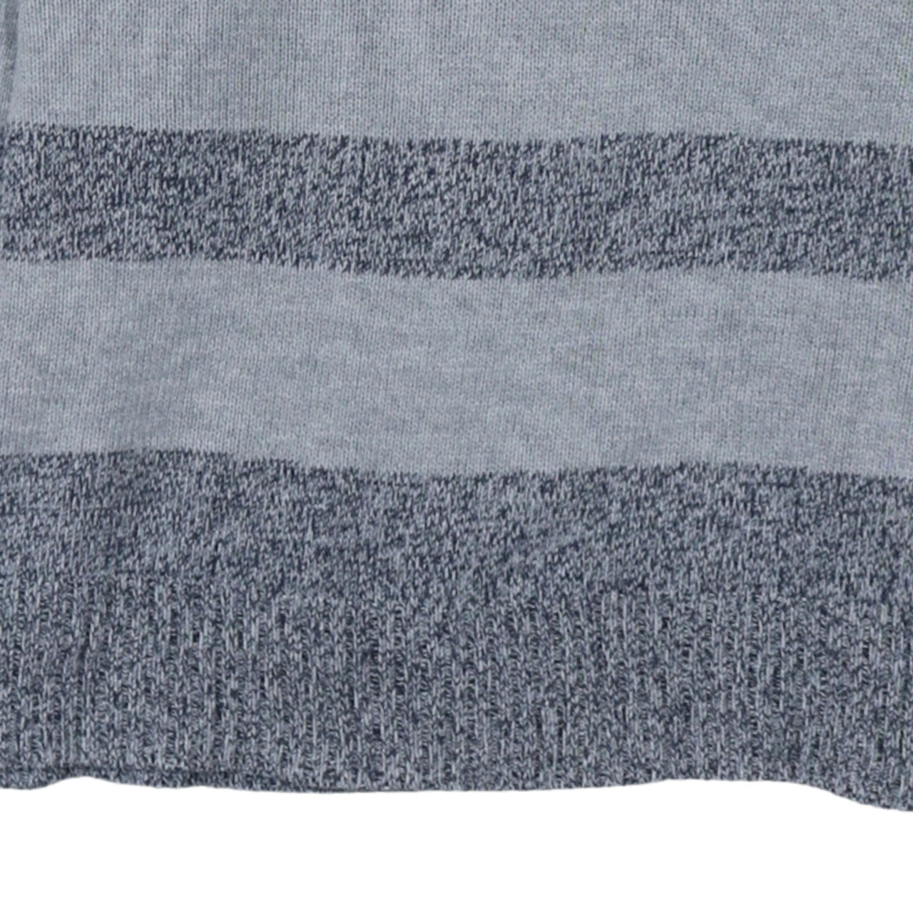 Tommy Hilfiger Womens Grey Striped Cotton 1/4 Zip Jumper M