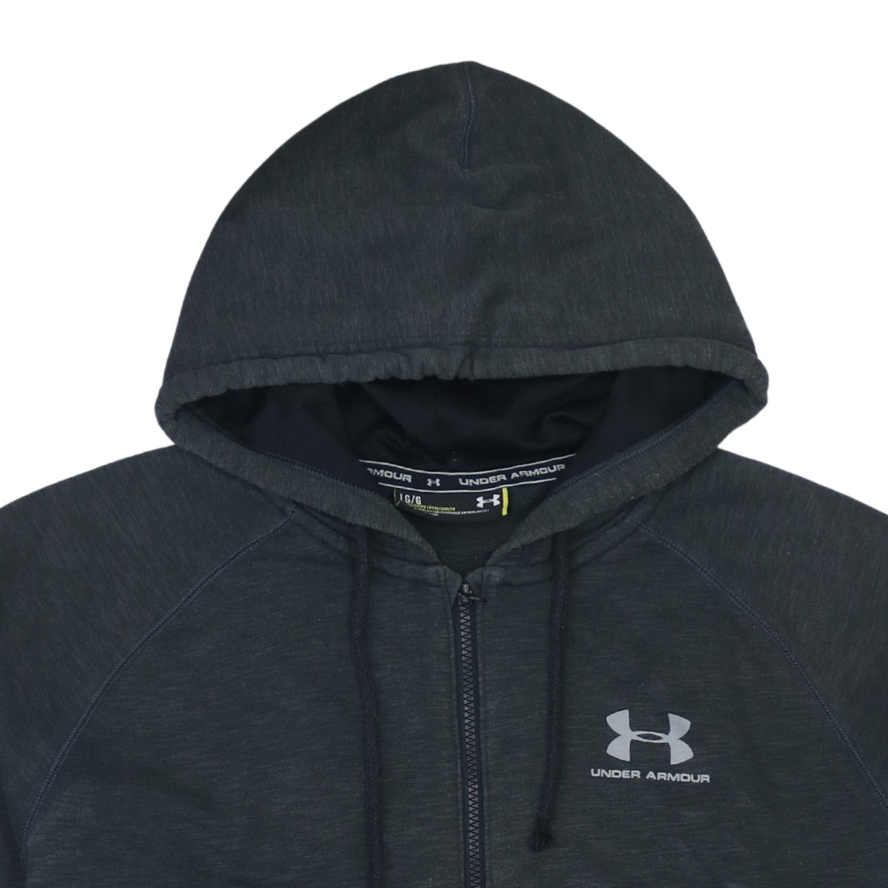 Under Armour Women's Black Full Zip Hoodie Size L Loose Fit
